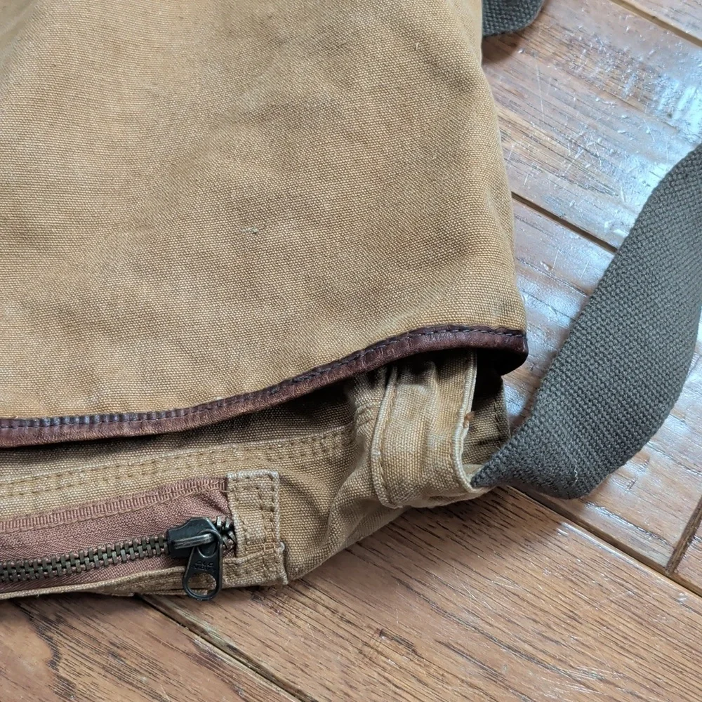 Old Navy Surplus Gear Vintage Brown Canvas Large Messenger Bag
